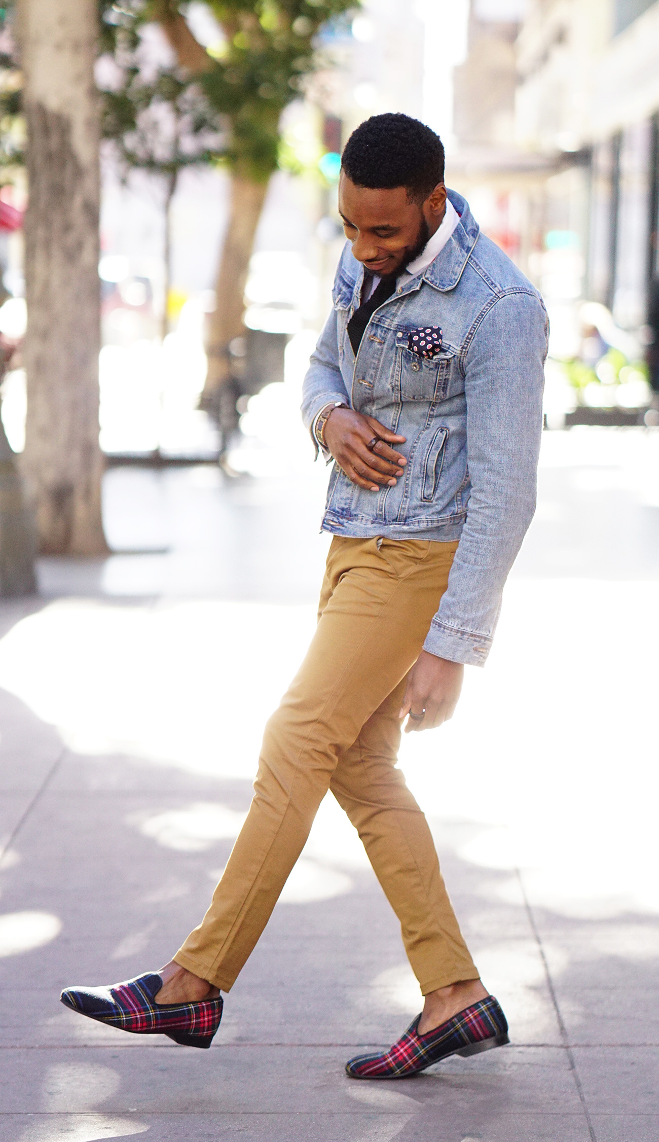 denim jacket outfit men