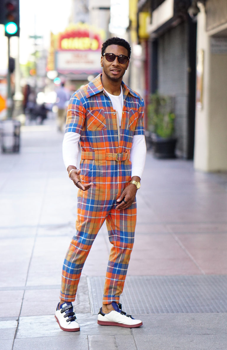 Street Style Vibes In My Plaid Jumpsuit Norris Danta Ford