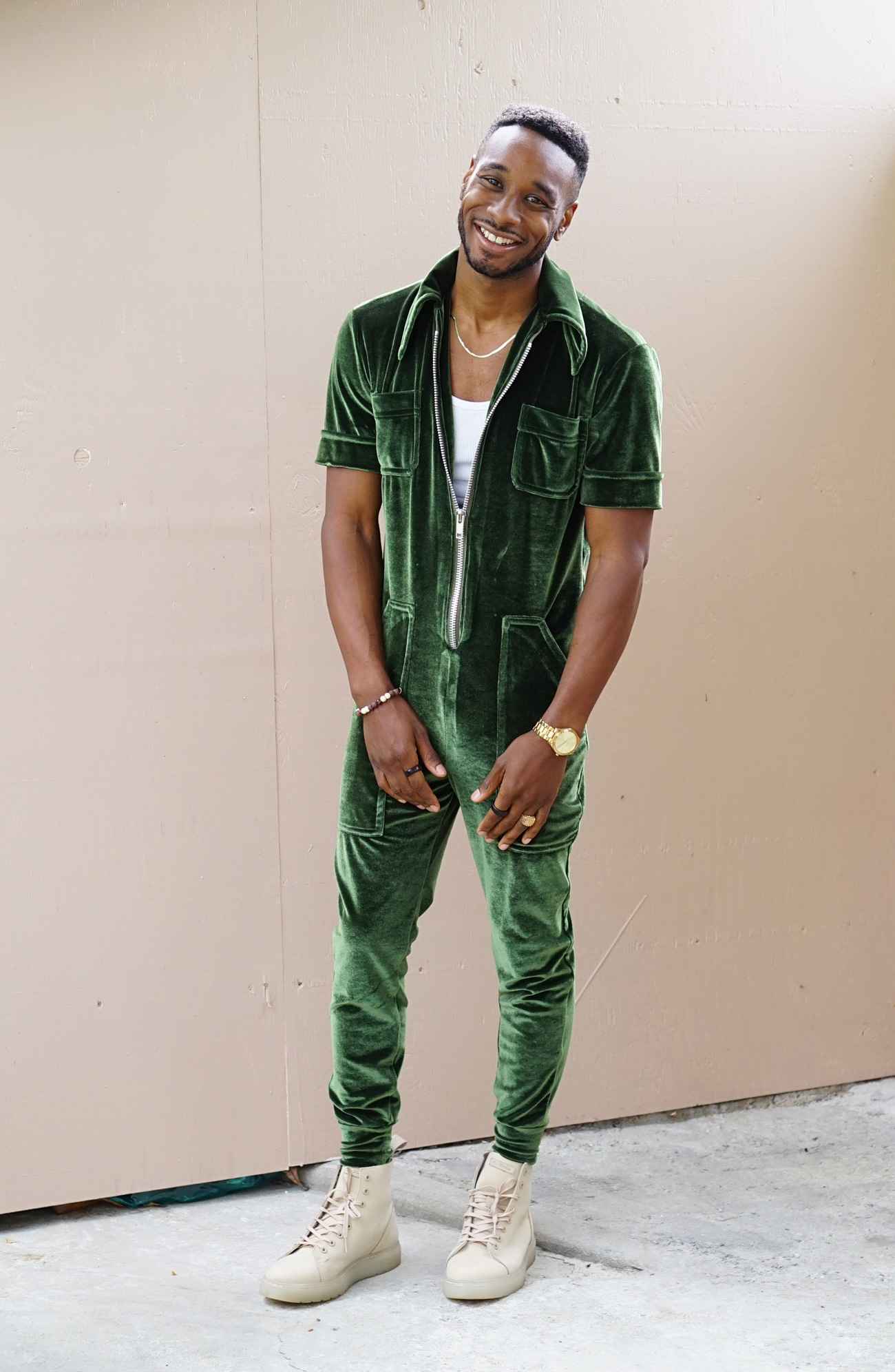 DIY: MEN’S VELVET JUMPSUIT – Norris Danta Ford