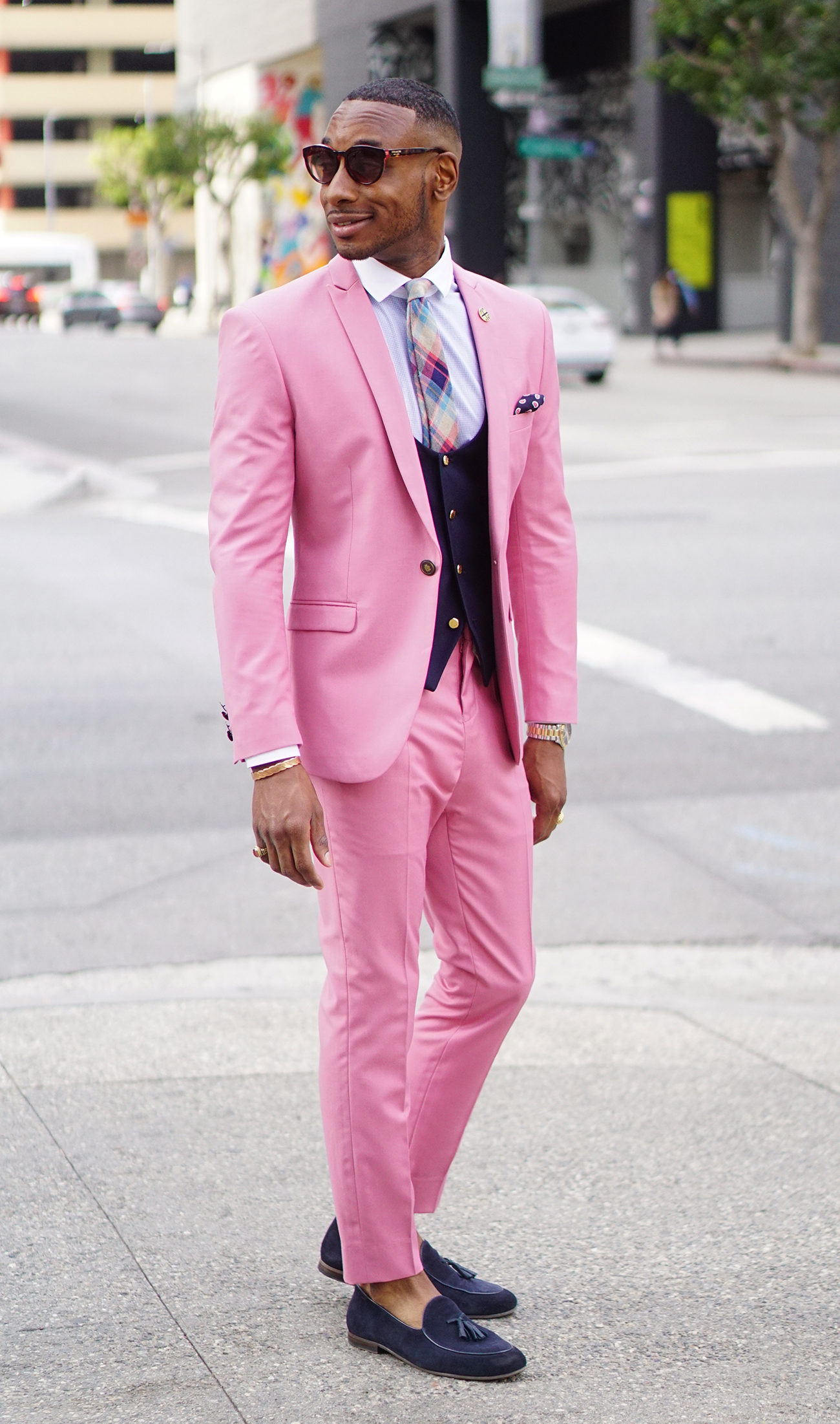zara pink suit mens