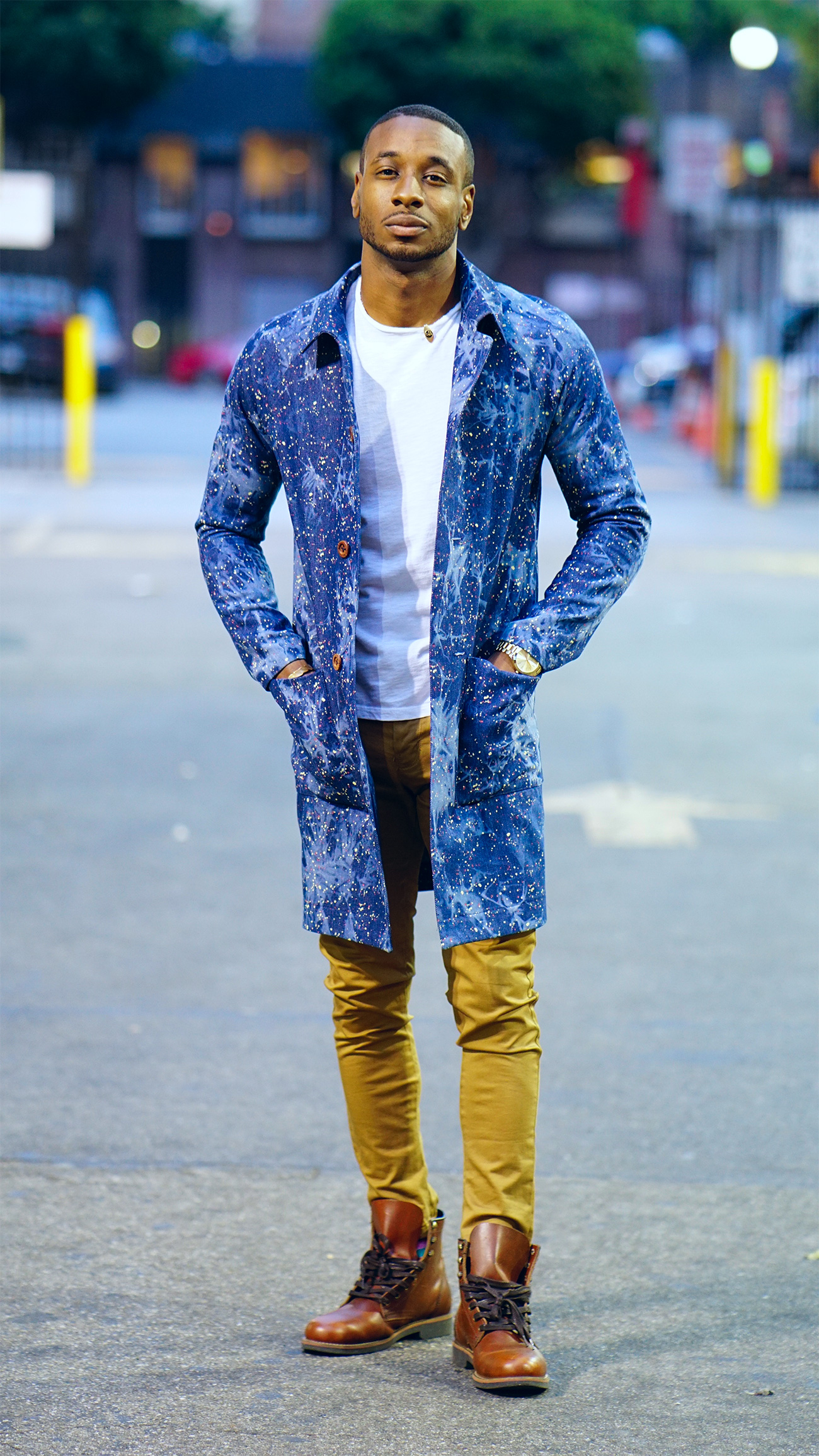 COACH Denim Coat in Blue for Men | Lyst