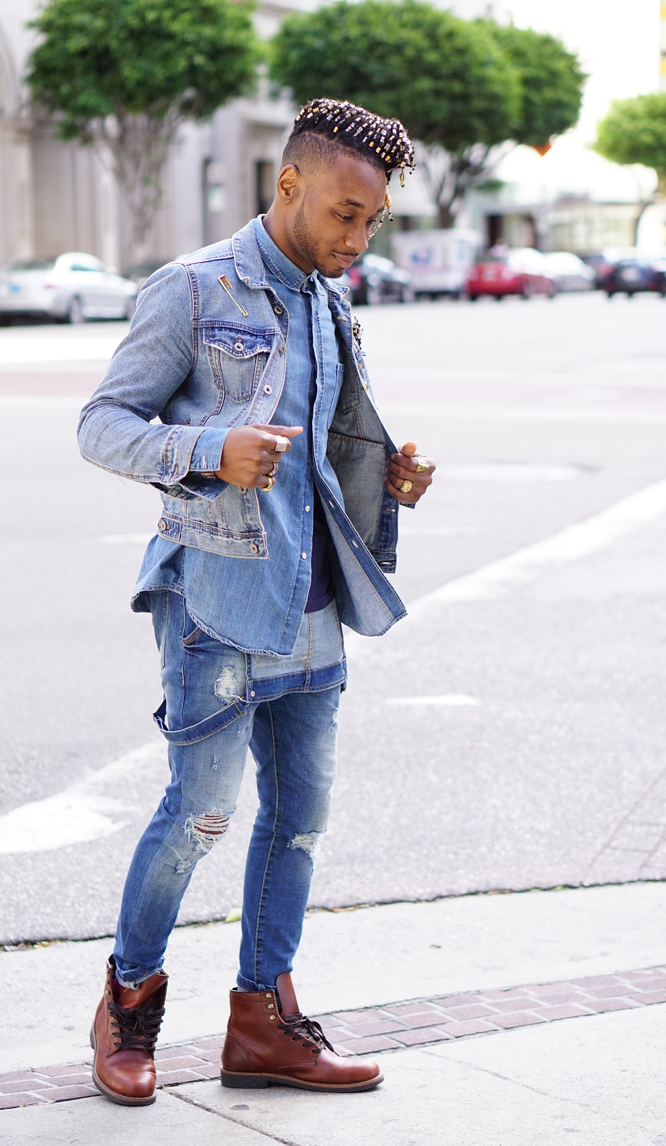  OOTD  DENIM  LAYERING WITH OVERALLS  Norris Danta Ford