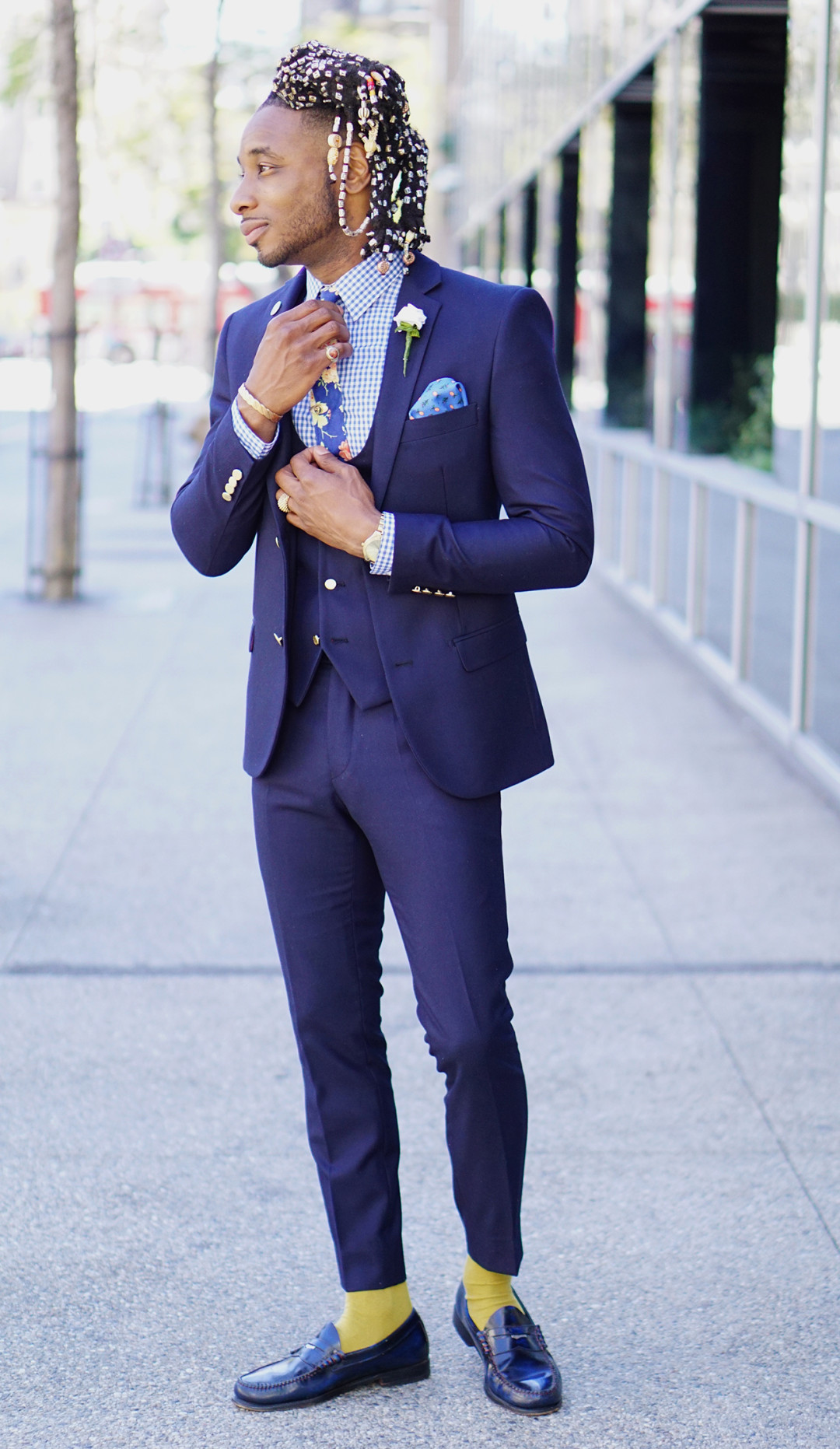 OOTD: NEW 3 PIECE NAVY SUIT – Norris Danta Ford