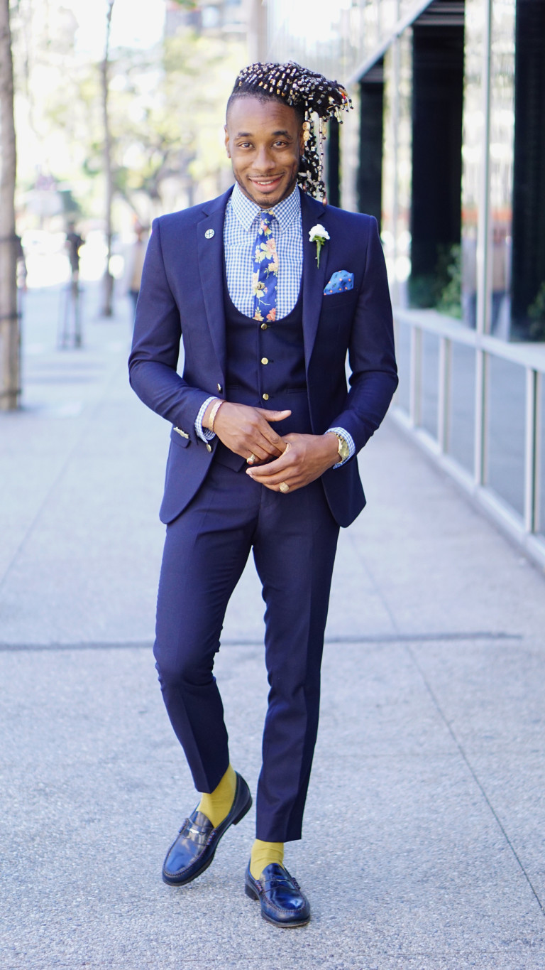 OOTD: NEW 3 PIECE NAVY SUIT – Norris Danta Ford