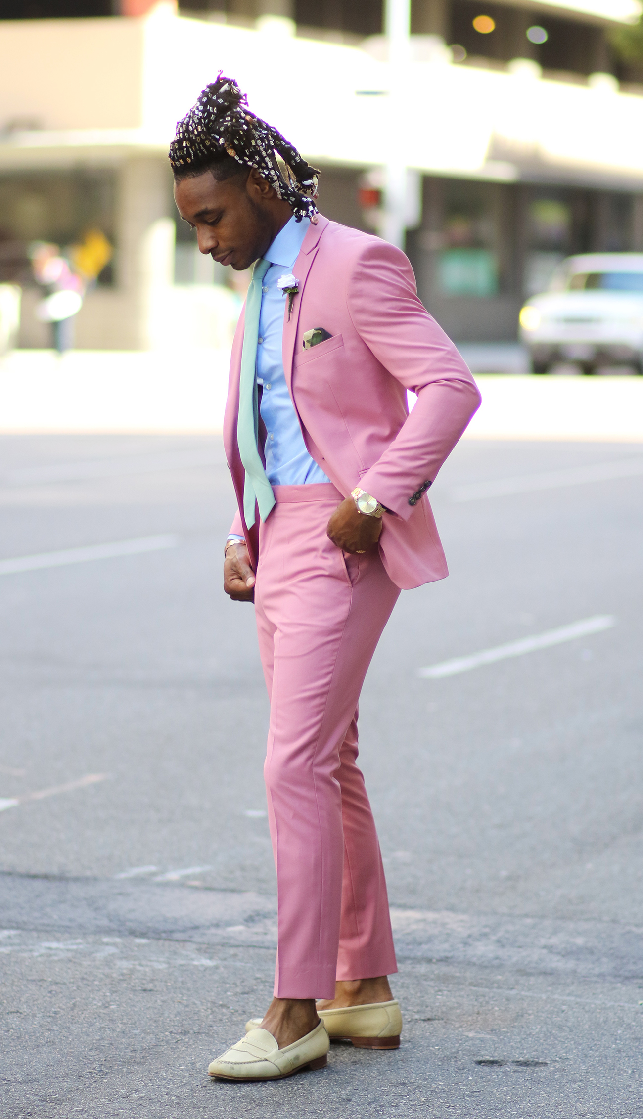 OOTD: PINK SUIT FOR THE SUMMER – Norris Danta Ford