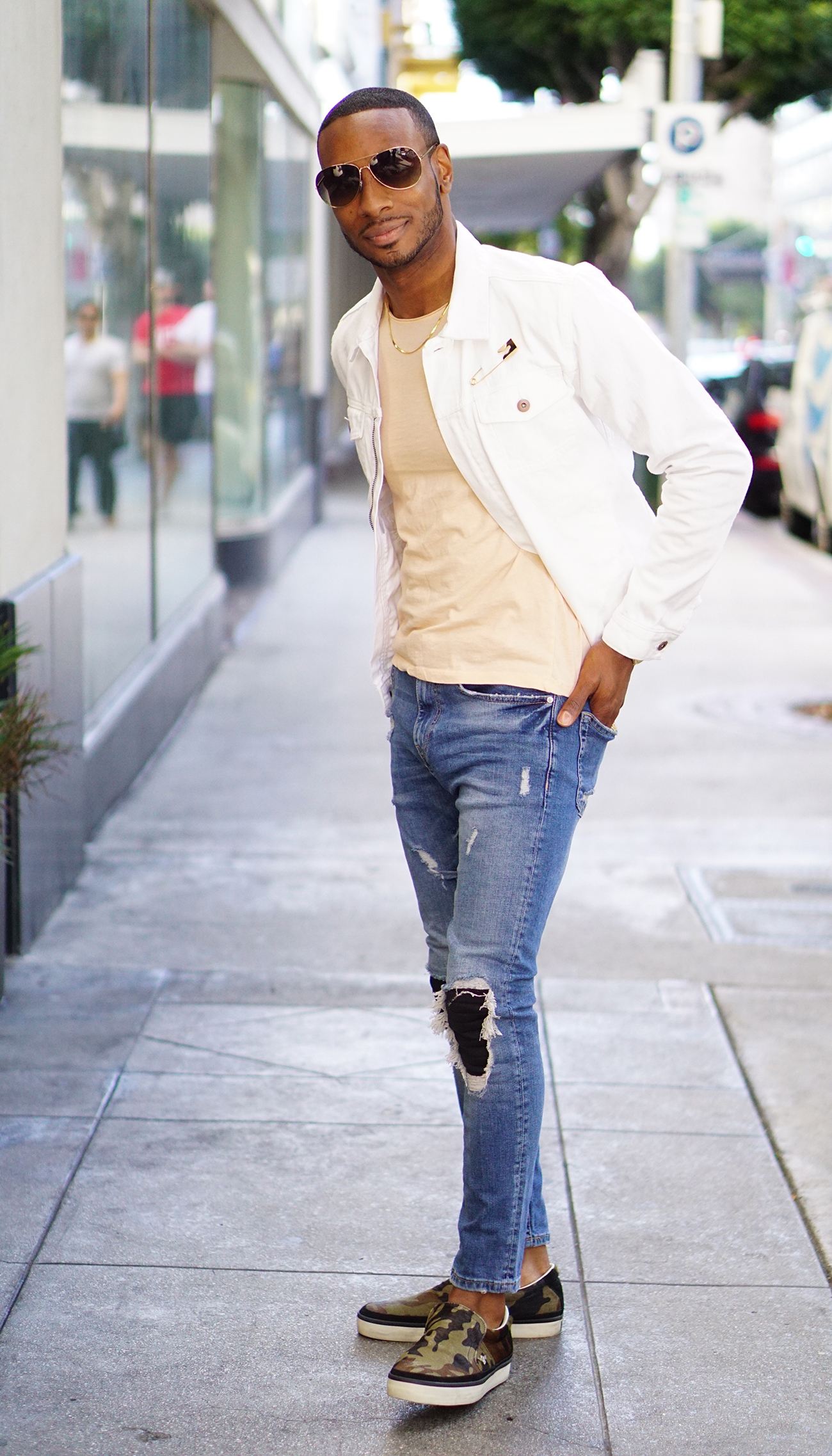 OOTD: WHITE DENIM JACKET – Norris Danta Ford