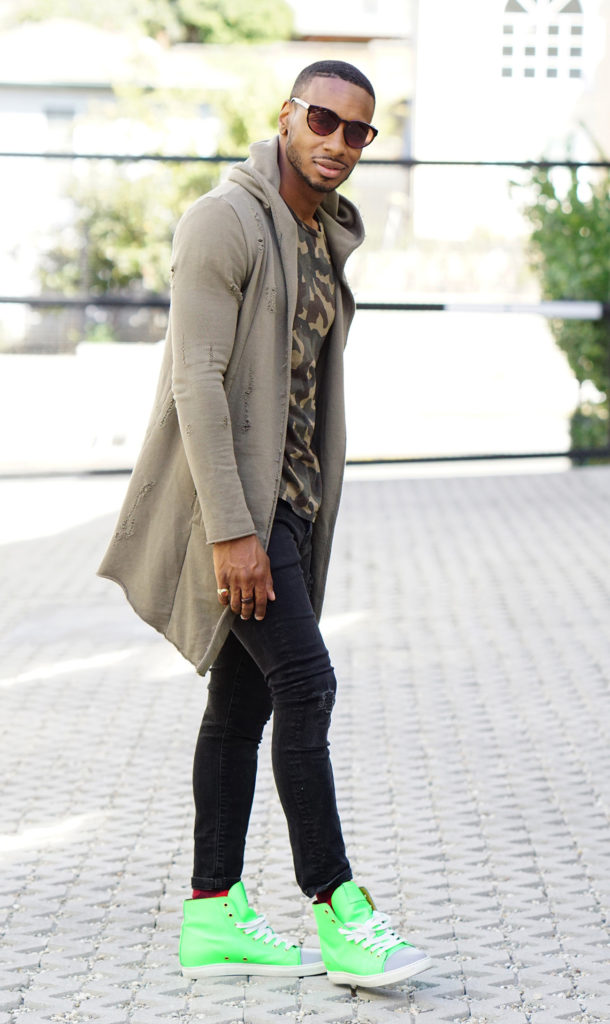 OOTD: ARMY GREEN + DISTRESSED HOODIE – Norris Danta Ford