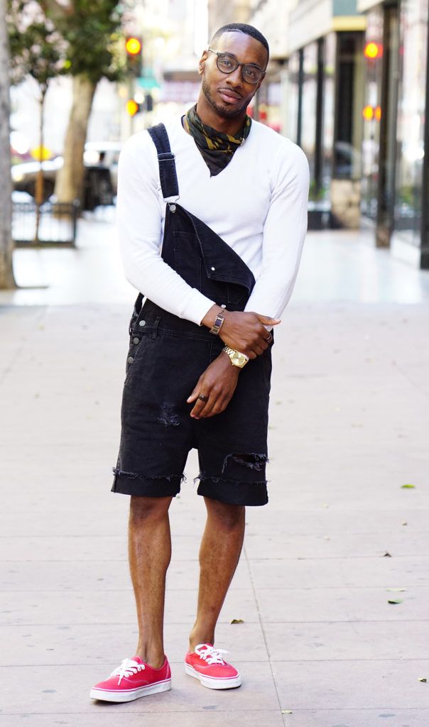 DIY: DISTRESSING MY BLACK DENIM OVERALLS – Norris Danta Ford