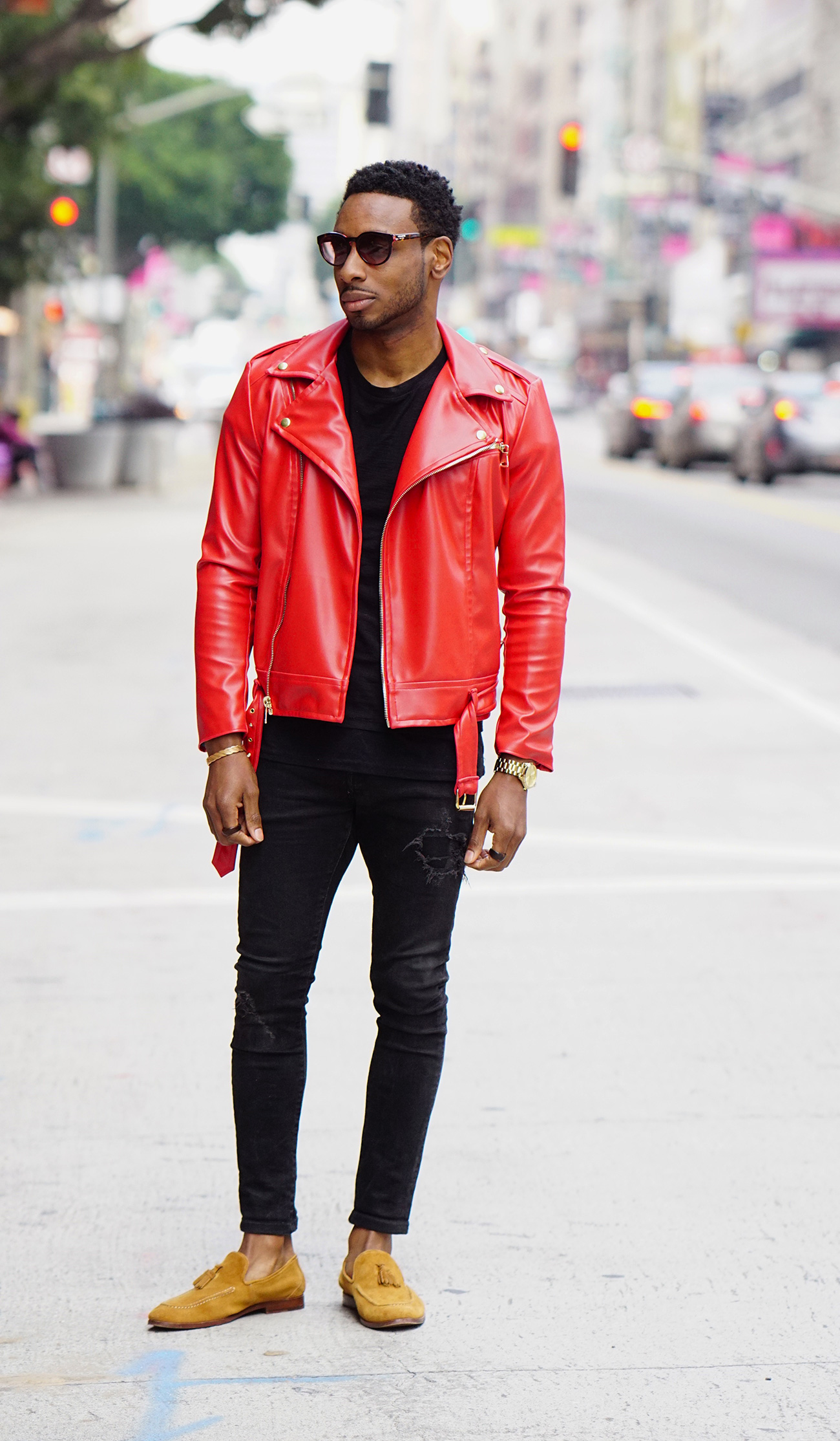 RED MOTO JACKET USING MODIFIED SIMPLICITY PATTERN 8174 – Norris Danta Ford