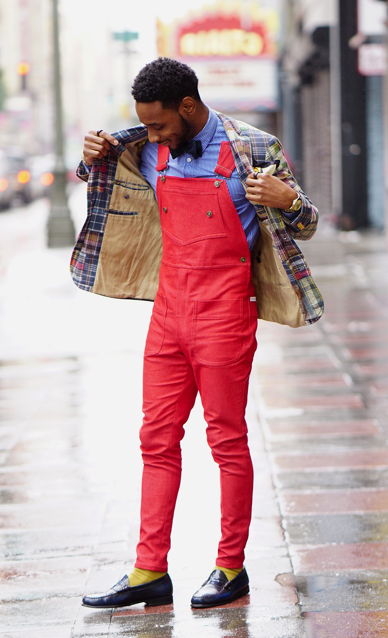 bow tie a diy DIY: â€“  SPORTS COAT FIRE  Danta  OVERALLS  Ford BOW RED TIE Norris