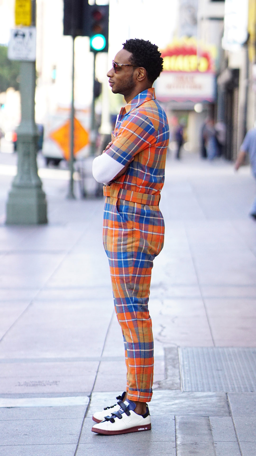 STREET STYLE VIBES IN MY PLAID JUMPSUIT – Norris Danta Ford