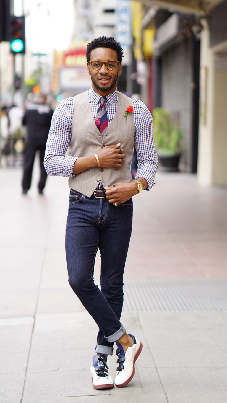 OOTD: DAPPER & CASUAL WITH DARK BLUE DENIM JEANS – Norris Danta Ford