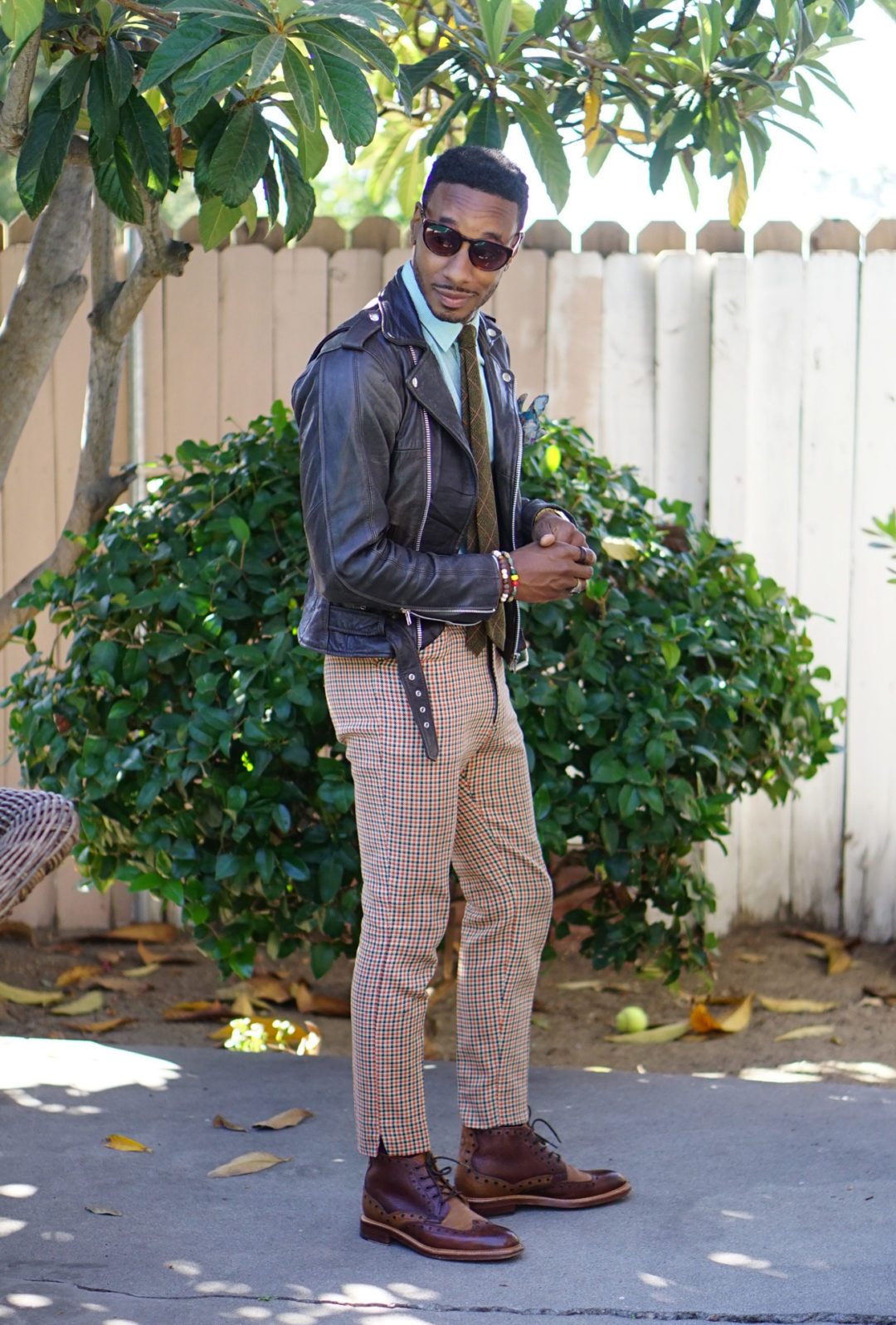 OOTD: DRESSING UP LEATHER FOR FALL LAYERS – Norris Danta Ford