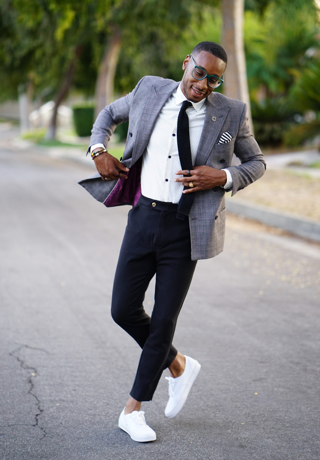 DIY: BLACK SLACKS + DOUBLE BREAST + CLASSIC VANS – Norris Danta Ford