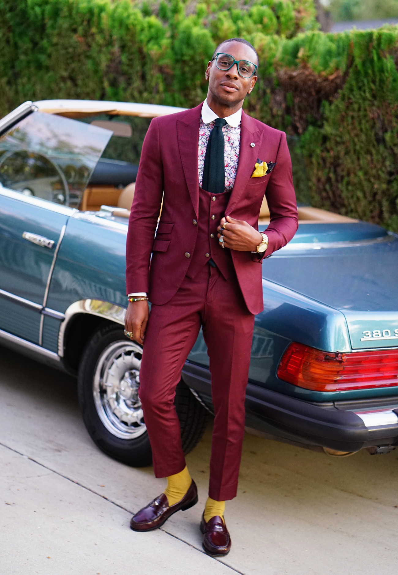 OOTD: 3 PIECE BURGUNDY SUIT TAILORED TO PERFECTION – Norris Danta Ford