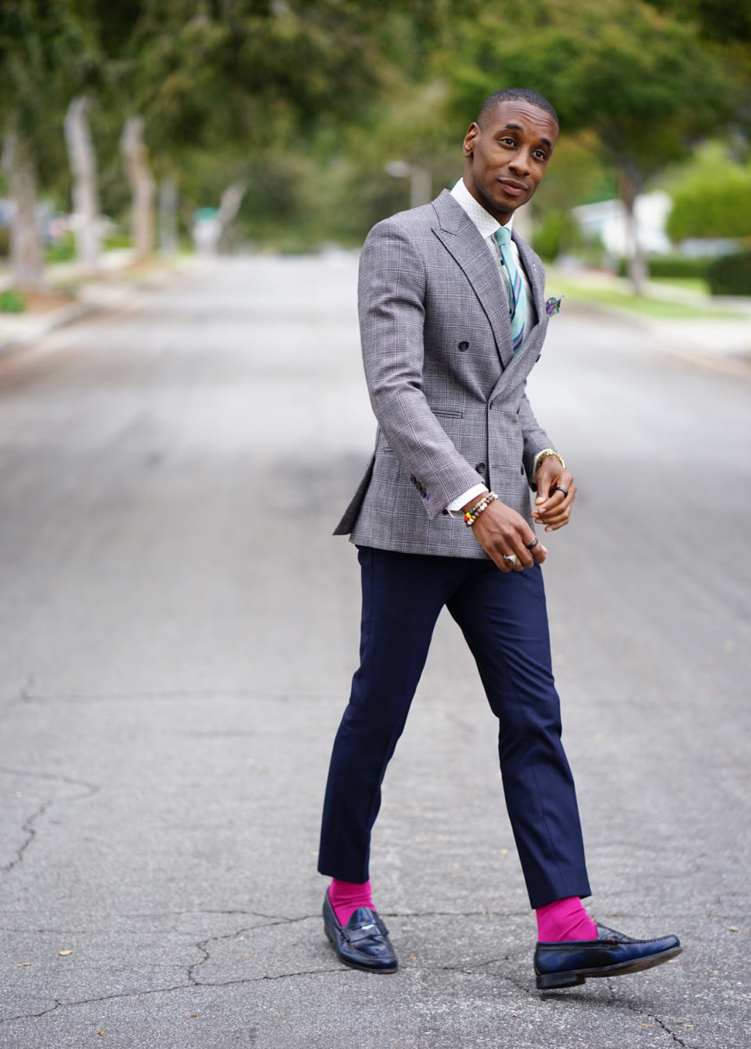 HOW TO WEAR PINK SOCKS FOR A POP OF COLOR – Norris Danta Ford