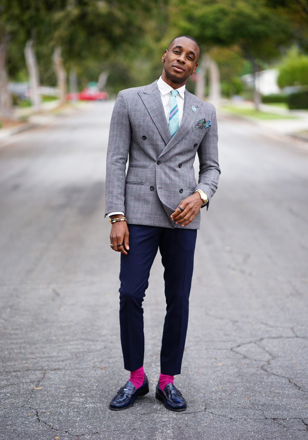 HOW TO WEAR PINK SOCKS FOR A POP OF COLOR – Norris Danta Ford