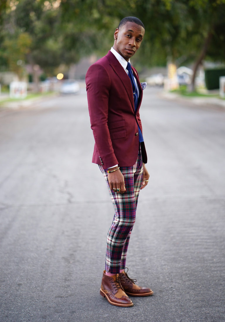 OOTD: MIXING SUIT JACKET W/ VINTAGE PLAID PANTS – Norris Danta Ford