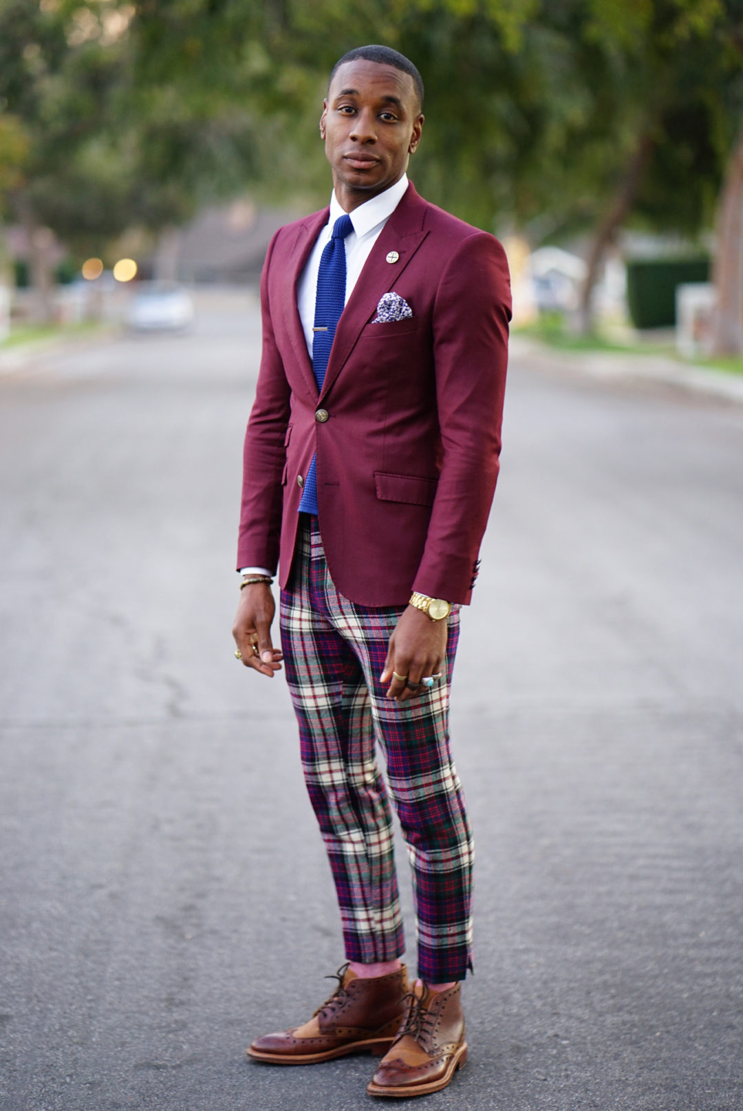 OOTD: MIXING SUIT JACKET W/ VINTAGE PLAID PANTS – Norris Danta Ford