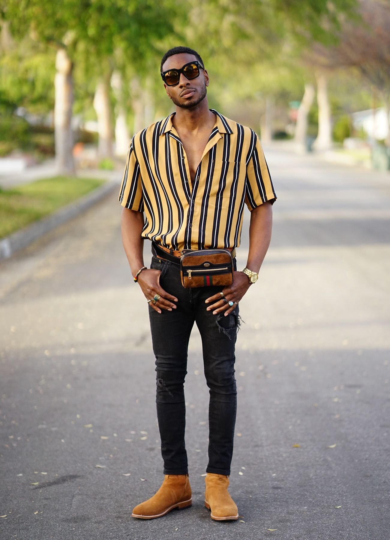 GUCCI BELT BAG + STREET FASHION – Norris Danta Ford