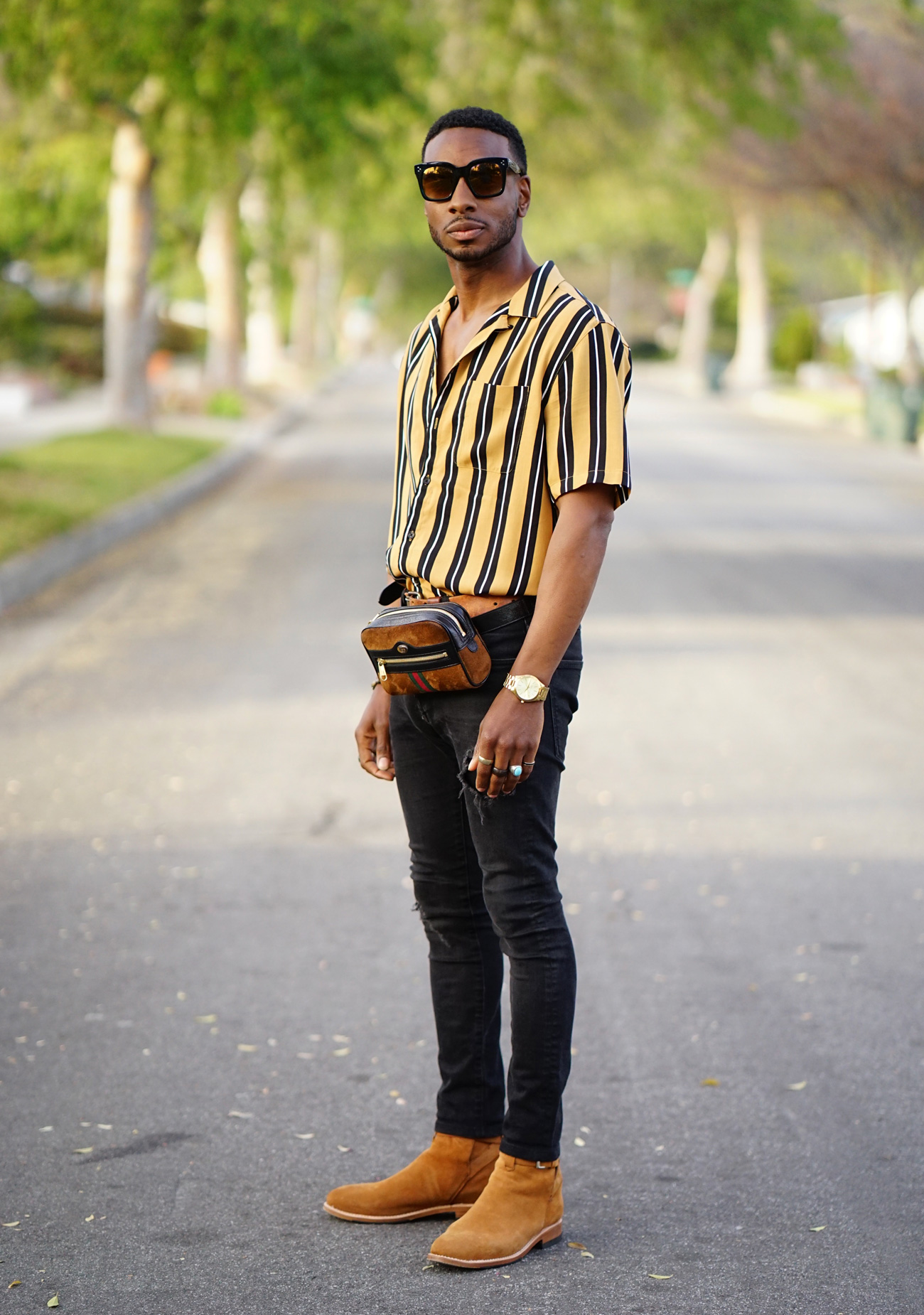 GUCCI BELT BAG + STREET FASHION – Norris Danta Ford