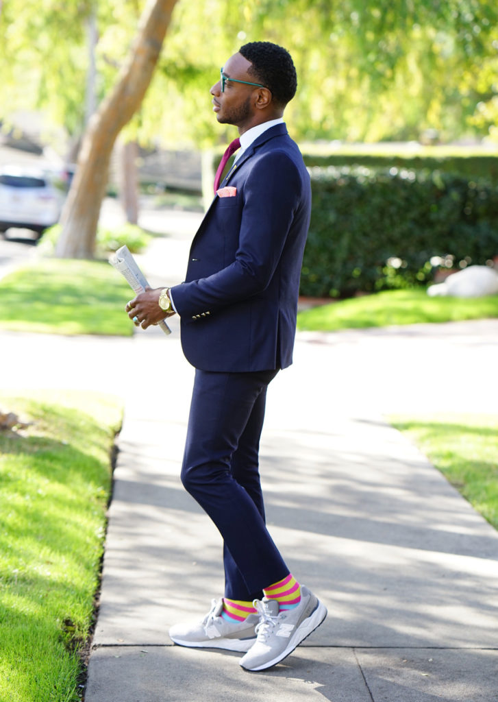 BUSINESS SUIT STYLED WITH NEW BALANCE SNEAKERS – Norris Danta Ford