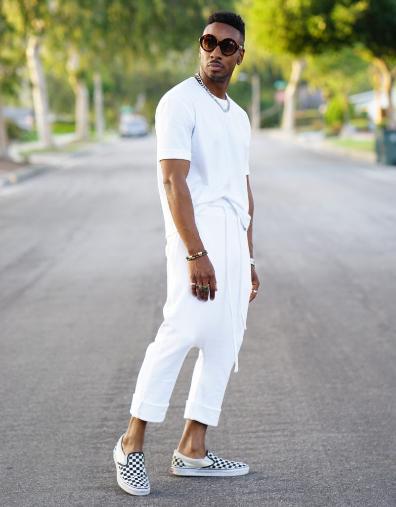 DIY DROPCROTCH SWEATPANTS STREET STYLE Norris Danta Ford