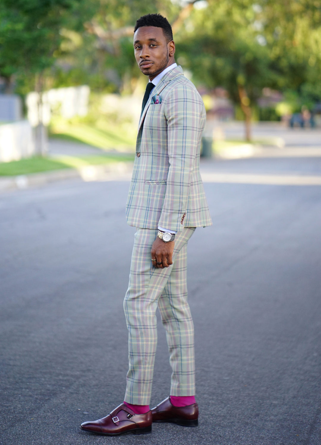 MY SECOND DIY SUIT IN PLAID WITH SURGEON CUFFS – Norris Danta Ford