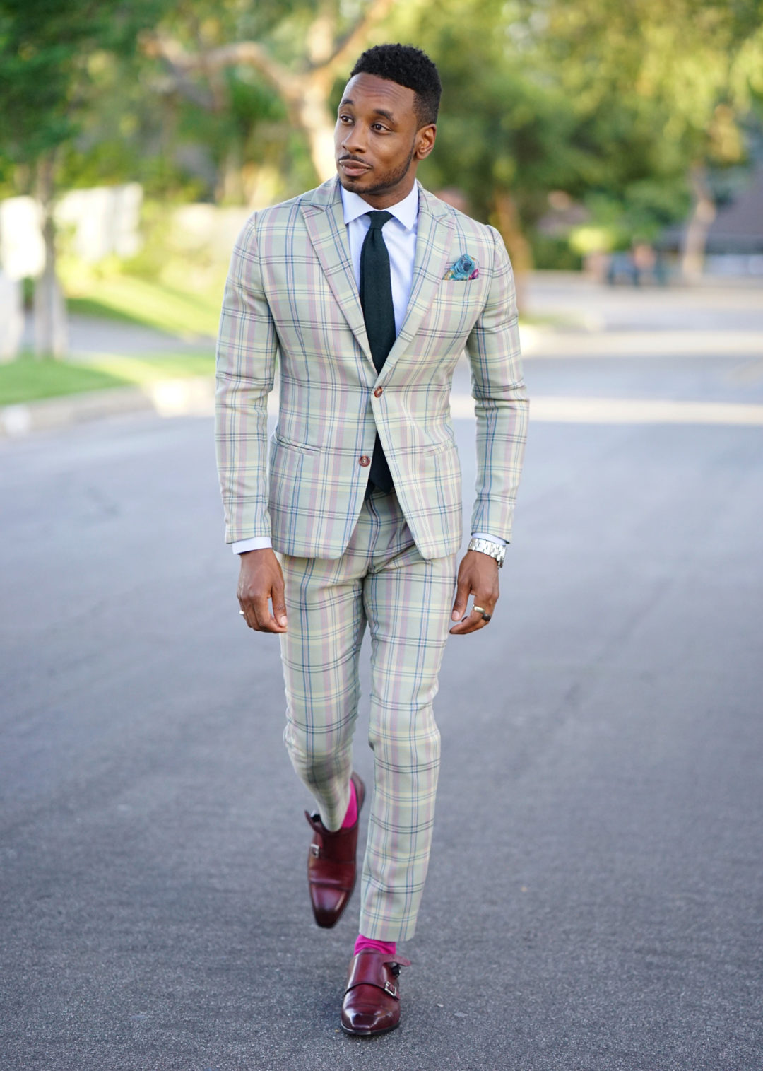 MY SECOND DIY SUIT IN PLAID WITH SURGEON CUFFS – Norris Danta Ford