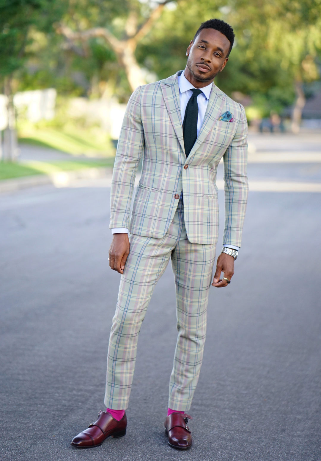 MY SECOND DIY SUIT IN PLAID WITH SURGEON CUFFS – Norris Danta Ford