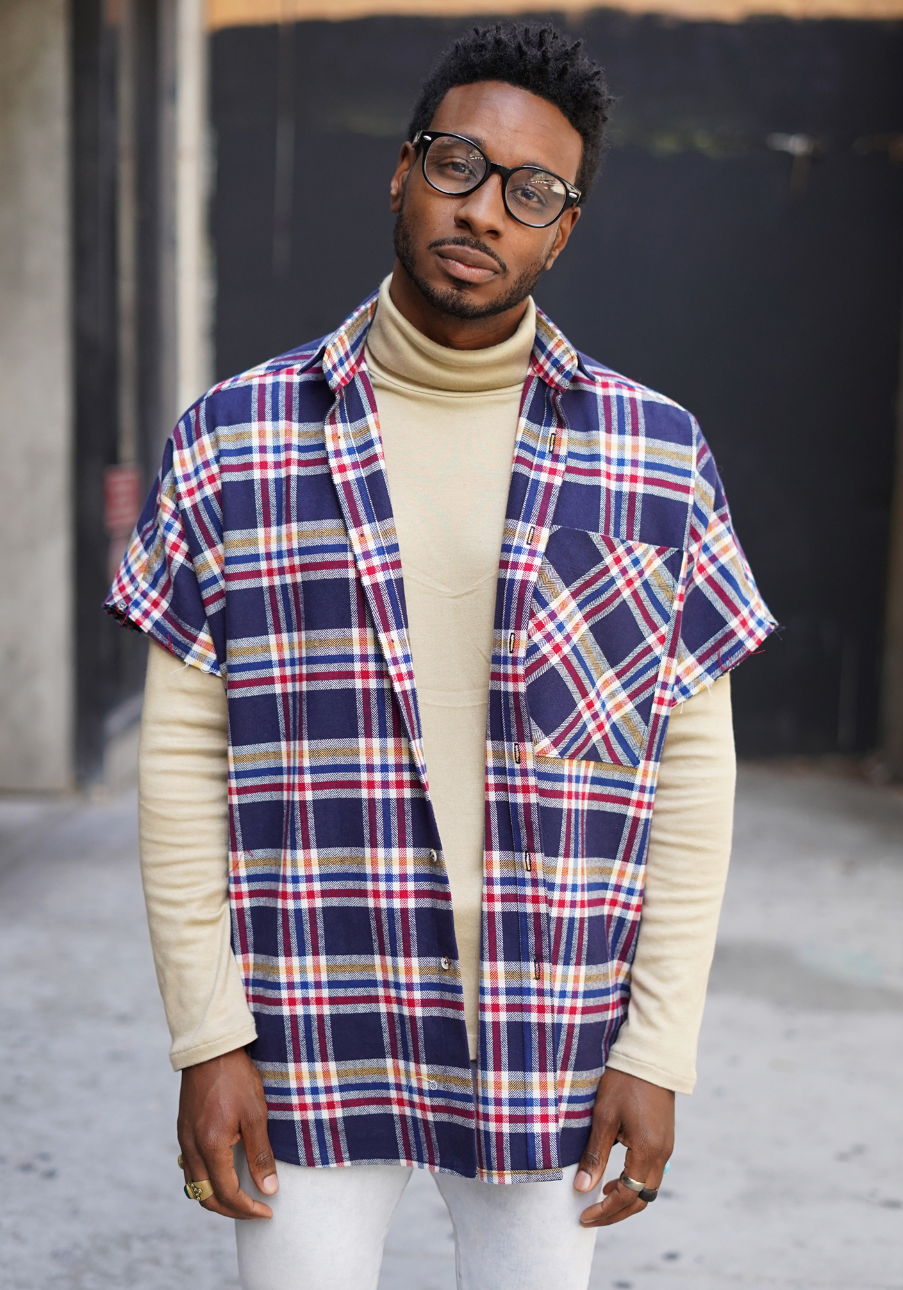 DIY TURTLENECK AND BUTTON UP COMBO – Norris Danta Ford