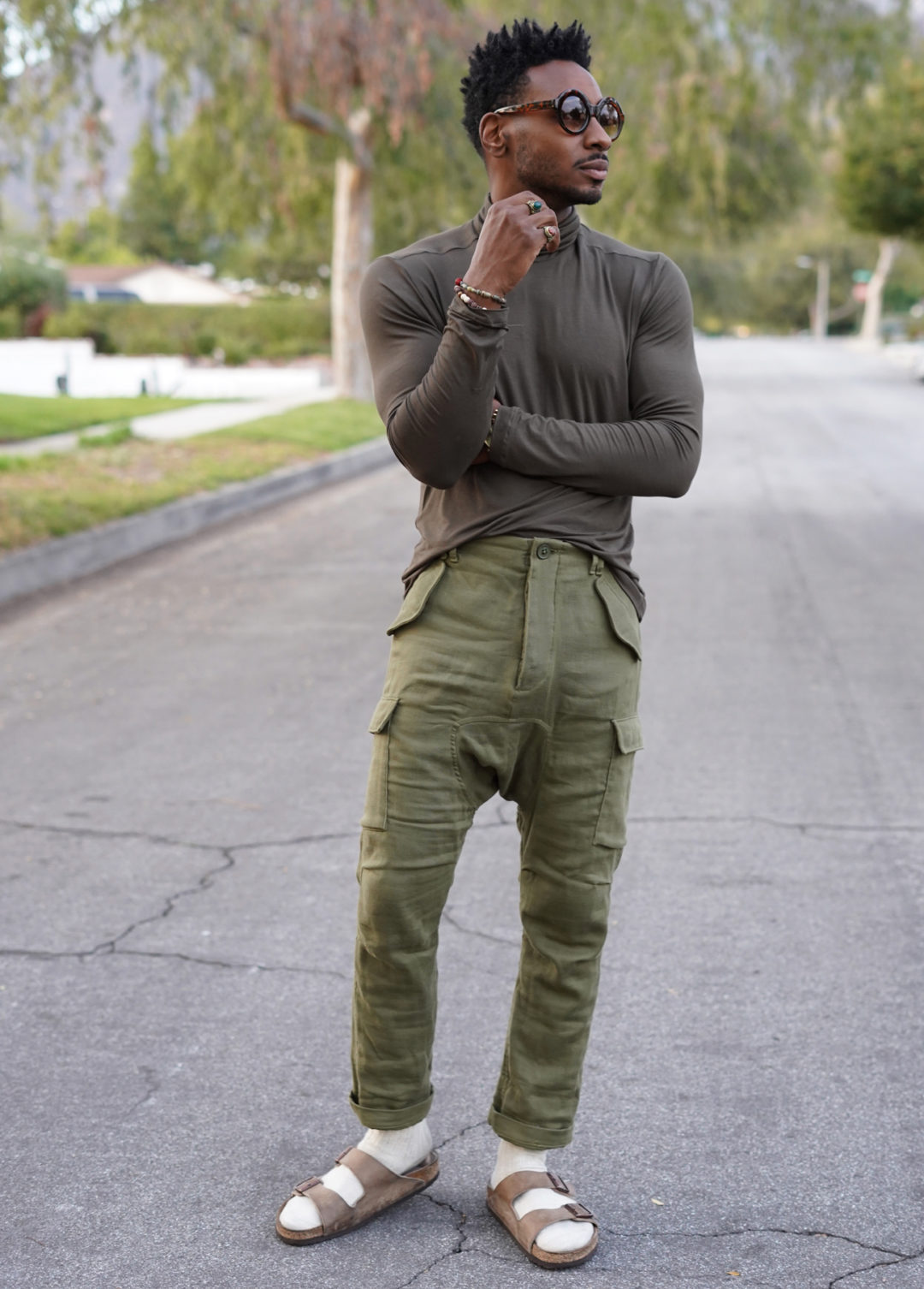 VINTAGE VOGUE 8363 TURTLENECK + DROP CROTCH CARGO PANTS – Norris Danta Ford