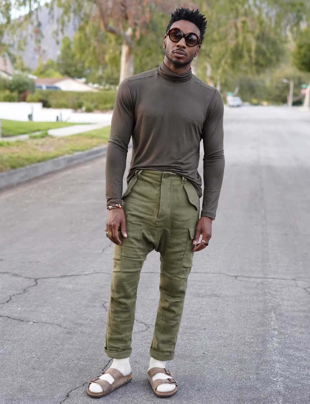 VINTAGE VOGUE 8363 TURTLENECK + DROP CROTCH CARGO PANTS – Norris Danta Ford