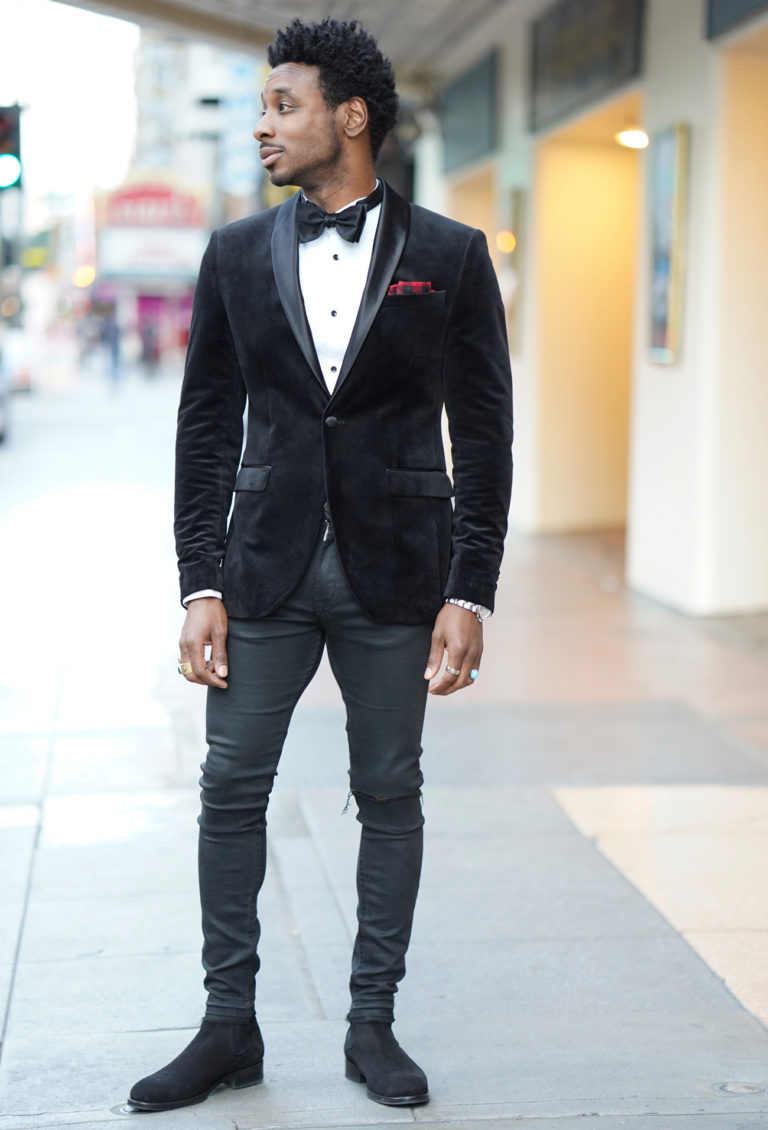 tuxedo with boots