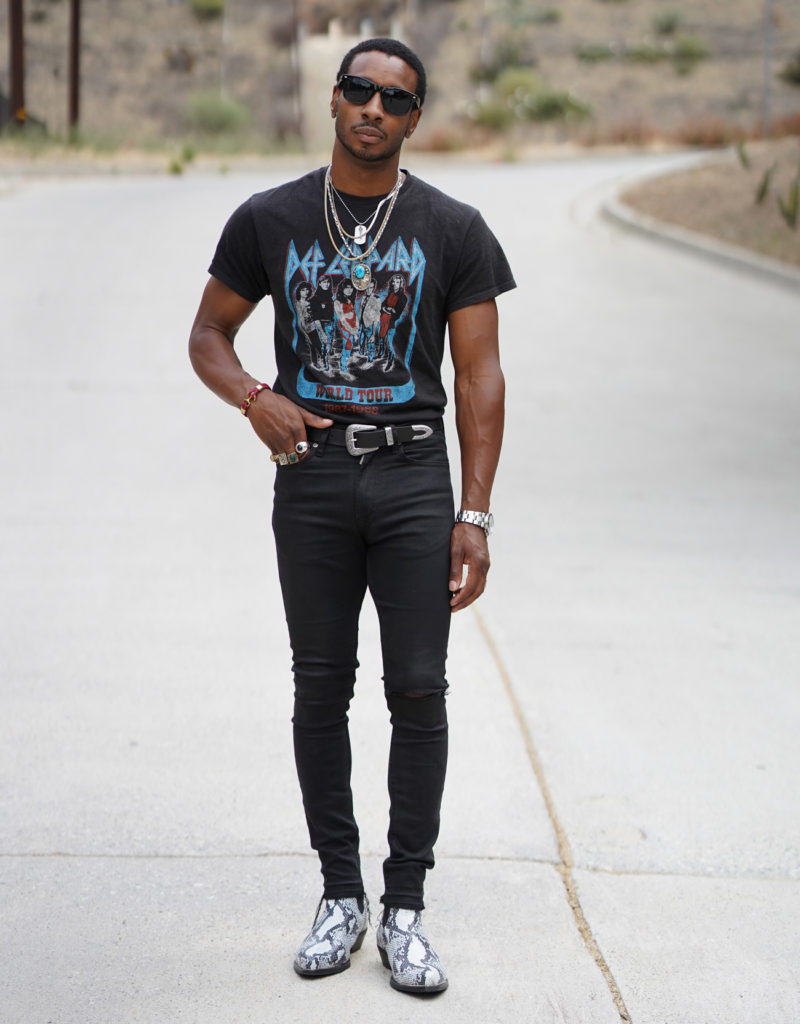 OOTD: ROCK STYLE WITH SNAKE SKIN BOOTS – Norris Danta Ford