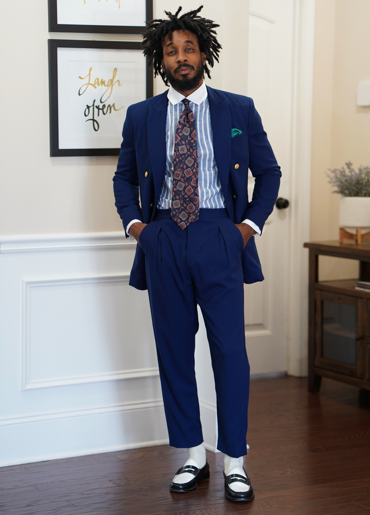 DIY NAVY SUIT & DRESS SHIRT – Norris Danta Ford